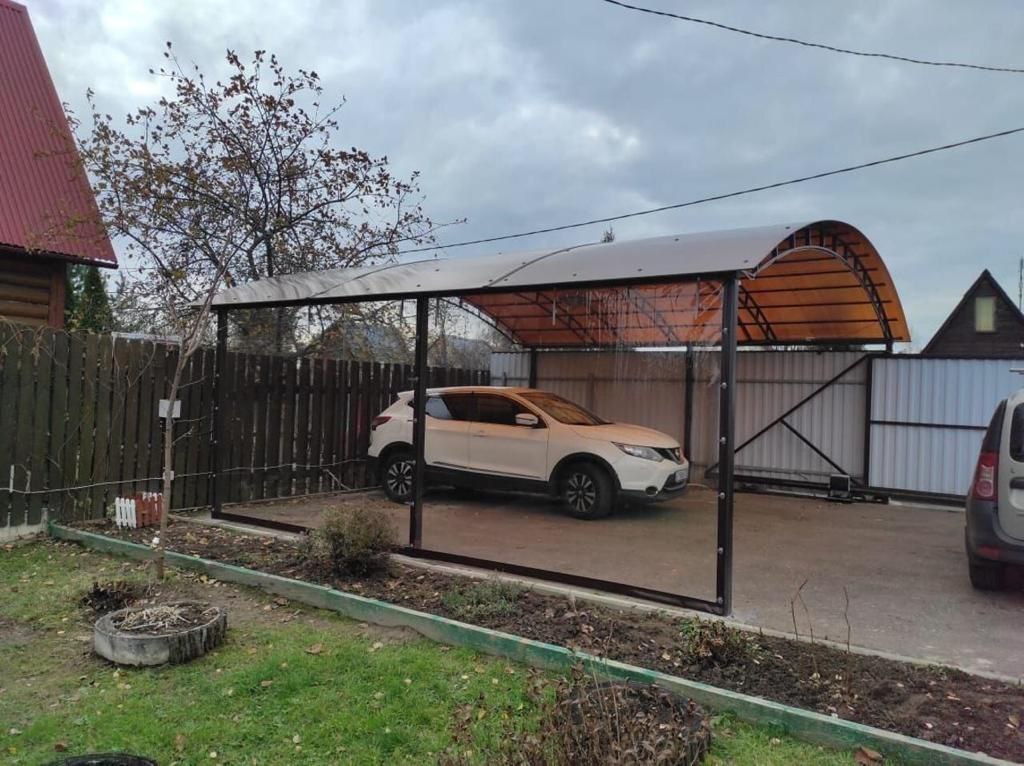 Прозрачные шторы ПВХ для навеса под автомобиль в Пречистом